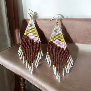 Beautifully crafted beaded handmade earrings